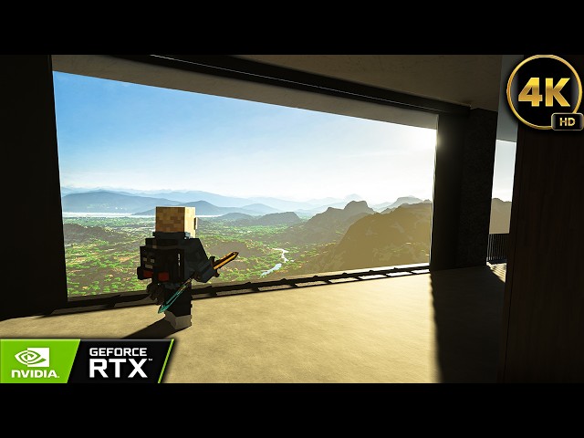 RTX 4080 & AMD Ryzen 9 9950X3D VS ULTRA Realistic Minecraft Summit House