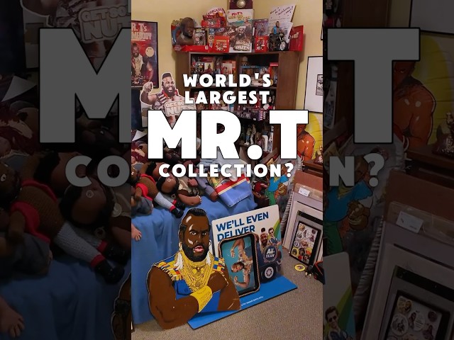 World’s largest Mr. T collection? #mrt #80stoys