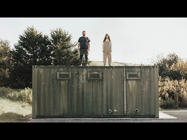 This rusty shipping container is getting a complete transformation. The renovation starts NOW