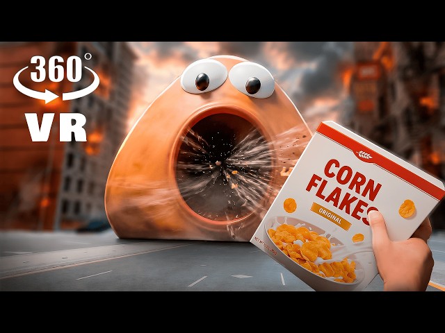 360° VR — GIANT POU EATS YOUR CITY!