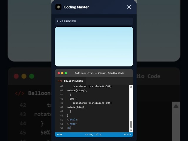 Balloons #coding #programming #developer #css #html #umservicesofficial #javascript