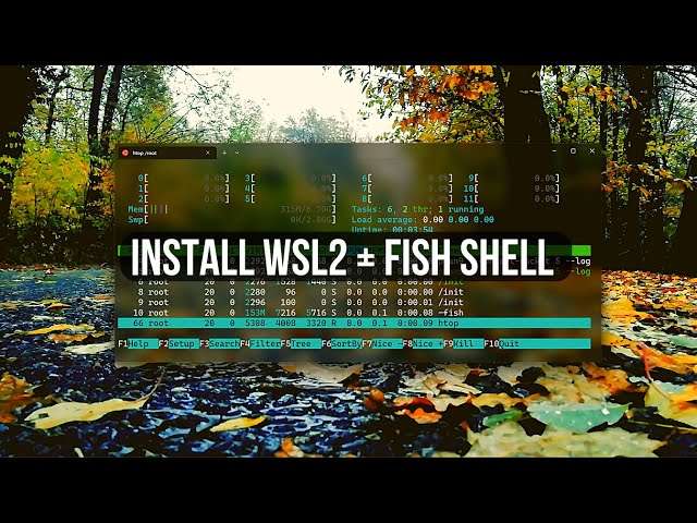 ASMR Install WSL2 🐧 on Windows 11 Rain Sound + Fish Shell Setup - No Talking