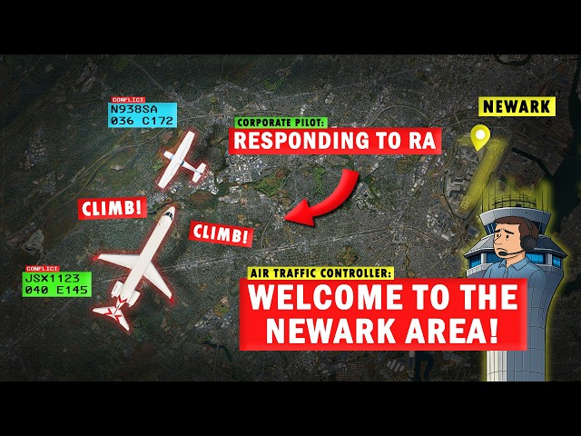 Numerous CONFLICTS in Newark's Airspace | How is this possible?