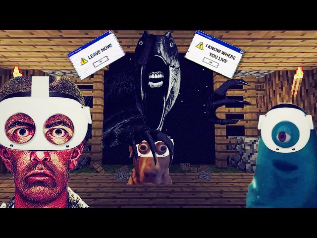 3 Idiots Survive Minecraft's NEW Dinosaur Virus in VR