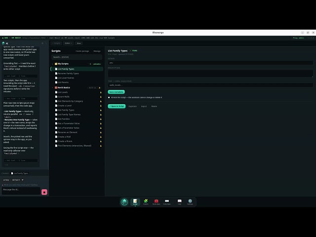 Rhenergo - Creating a FamilyType Renamer App