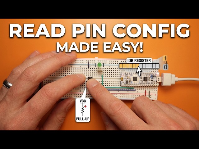 STM32 GPIO Input Configuration: Pull-Up Resistors & IDR Register