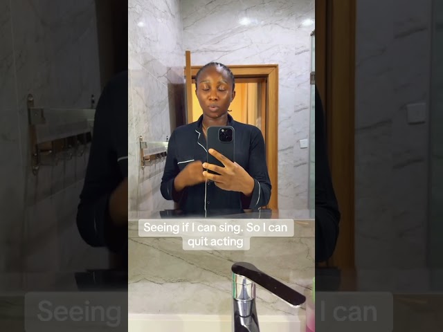 Trying to see if I can sing so I can quit acting. #soniauche #soniauchetv #movie #nollywood #love