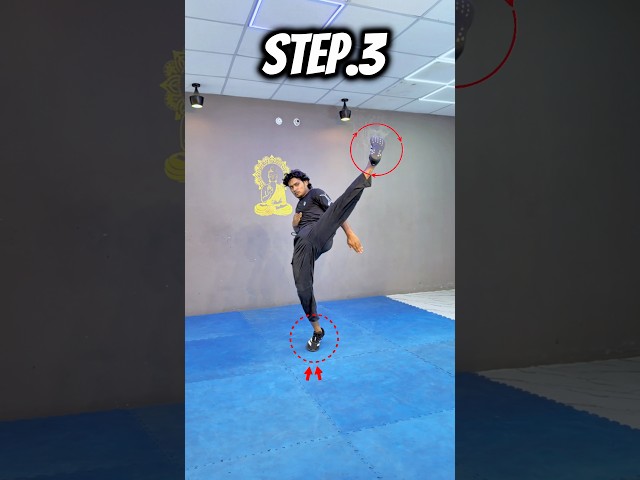 Master the Question Mark Kick 🥋 Step-by-Step Tutorial💥⚡️⁠#ViralKicks⁠ #questionmarkkick #shorts