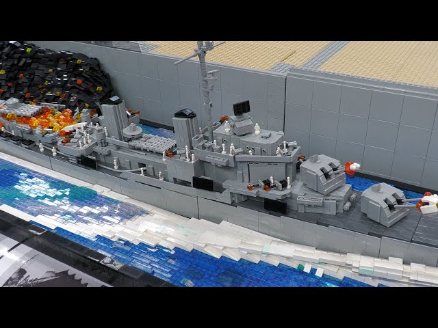 LEGO WWII USS Laffey Ship Attack