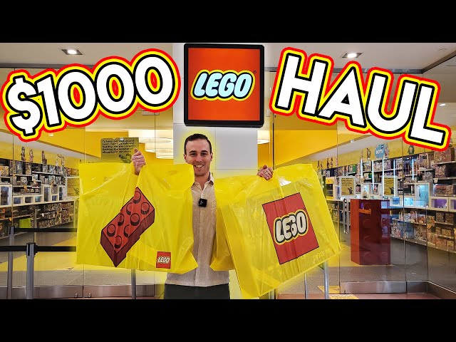 Spending $1000 at the LEGO Store!