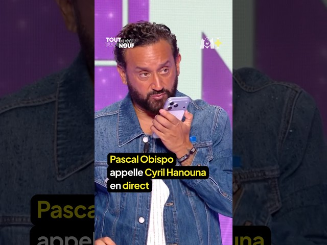 Pascal Obispo calls Cyril Hanouna live #TBT9