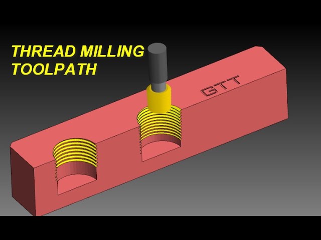 Mastercam Tutorial: Thread milling toolpath