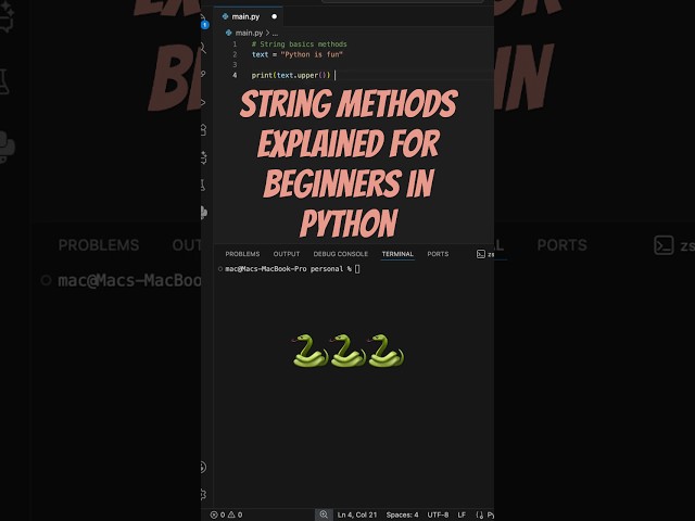 python full course | best way to learn python (2025)| string methods in python