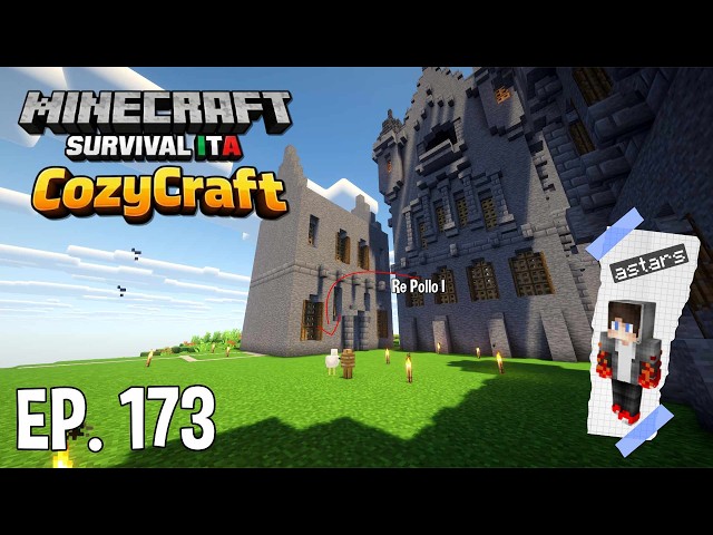 Minecraft Survival ITA – CozyCraft #173 | Inizio la Terza Ala del Castello!