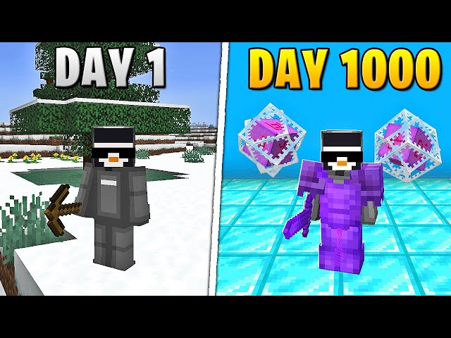 I Survived 1,000 Days in HARDCORE Minecraft [FULL MOVIE]