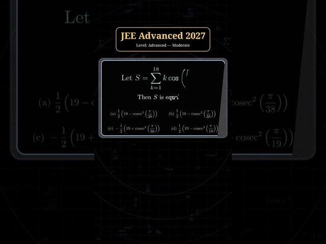 🗿🗿 JEE Advanced 2027 | Series Trick 🔥