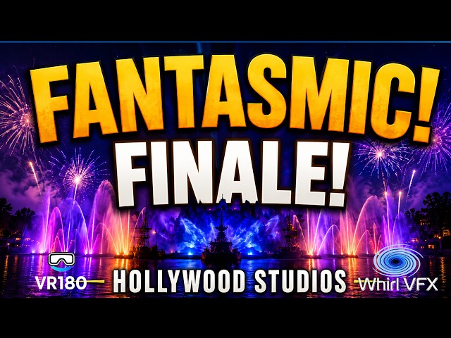 Fantasmic! Finale at Disney’s Hollywood Studios | Fireworks, Fountains & Final Scene VR180 3D 8K