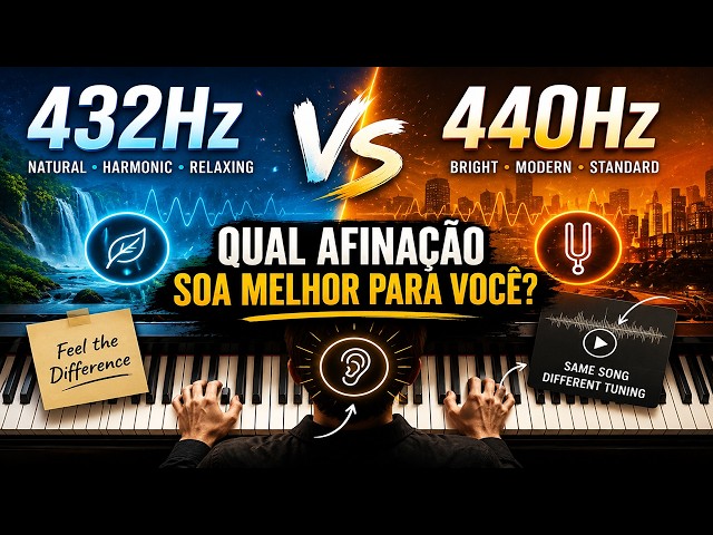 🎹 432Hz vs 440Hz – Qual afinação soa melhor para você? 👂🔥