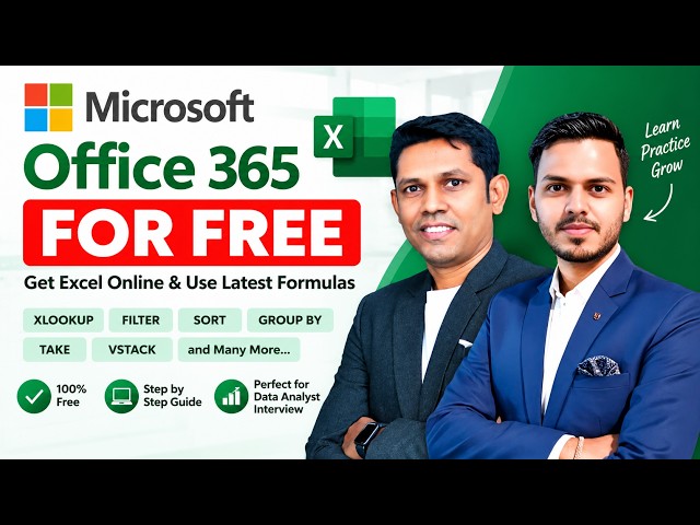 How to Use Microsoft 365 for Free | Excel Online & Latest Excel Formulas 2026
