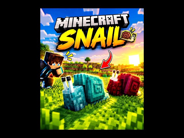 Minecraft snail 🐌 build tutorial 😁
