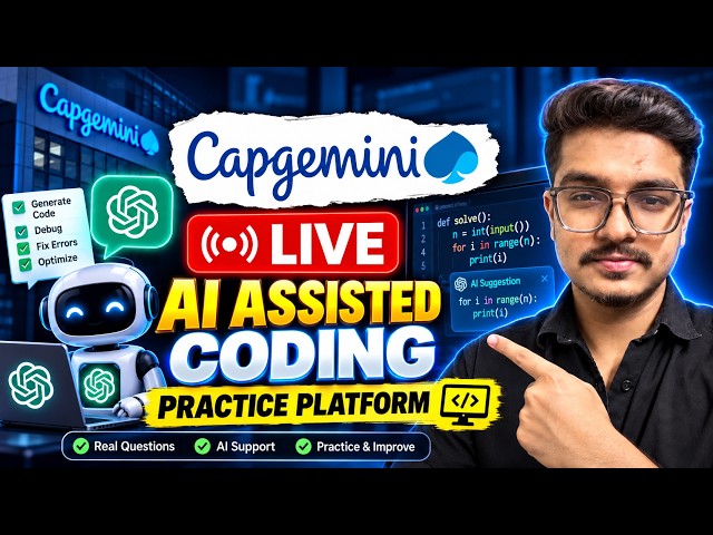Capgemini Live AI assisted Coding | How to Exactly use AI for Coding