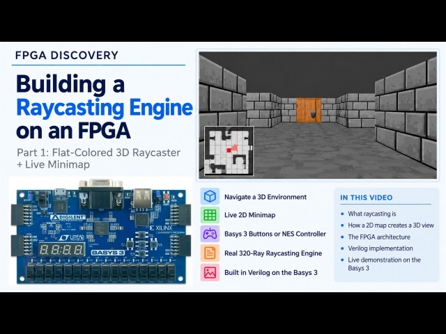 Build a Raycasting Engine on an FPGA | Verilog + Basys 3 | Part 1