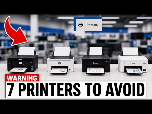 7 Printers You MUST Stop Buying If You Don't Want To OVERPAY In Ink Costs