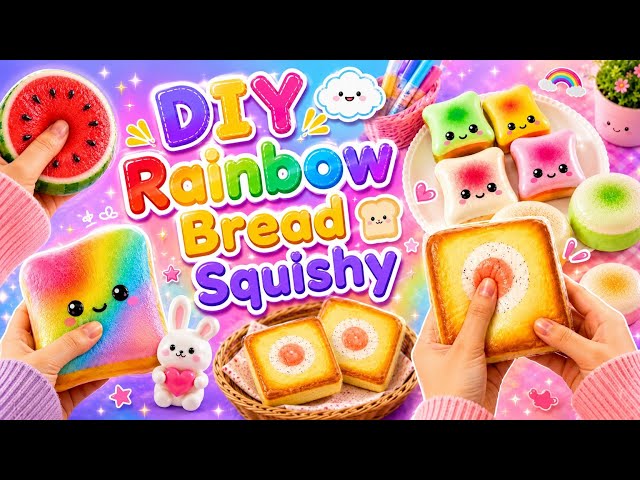How to Make Viral Bread Squishy Sticky Toast / Potato Squishy / Easy craft ideas /DIY /art and craft