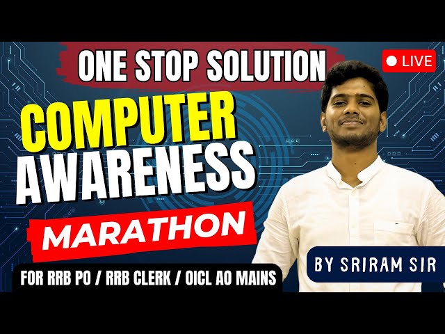 Complete Computer Awareness for 2026 in 7.5 Hours 🔥 RRB , LIC, OICL, NICL, NIACL | Tamil | Sriram