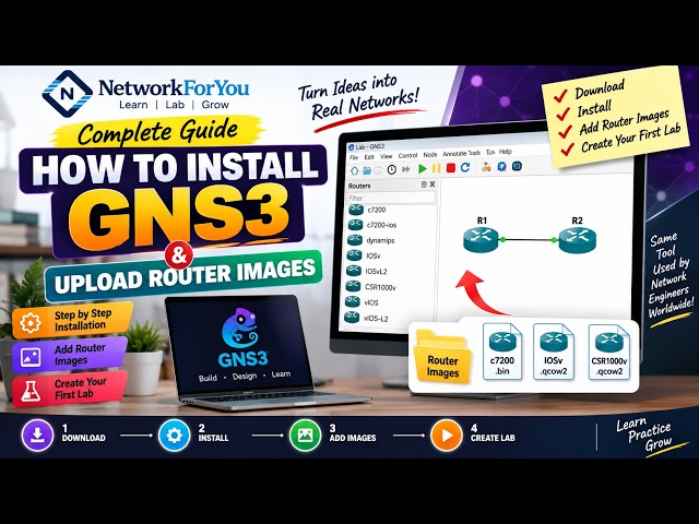 GNS3 Installation & Router Image Setup | Beginner-Friendly Tutorial