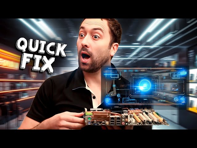 Pretending to know how to fix a computer