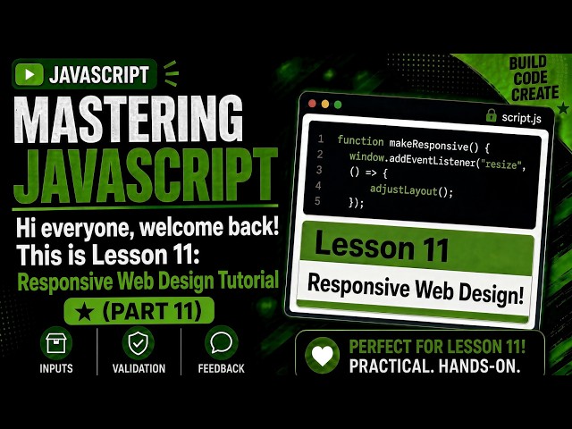 Lesson 11: Responsive Web Design Tutorial