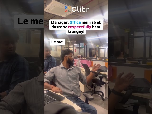 When manager asks to talk politely in office