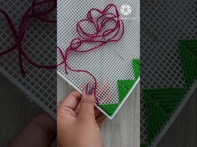 Easy and simple beautiful canvas design#canvasdesign#benadesign#homedecoration#toran#parda#handcraft