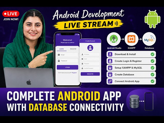Android App Development LIVE | Database Connectivity Live Demo
