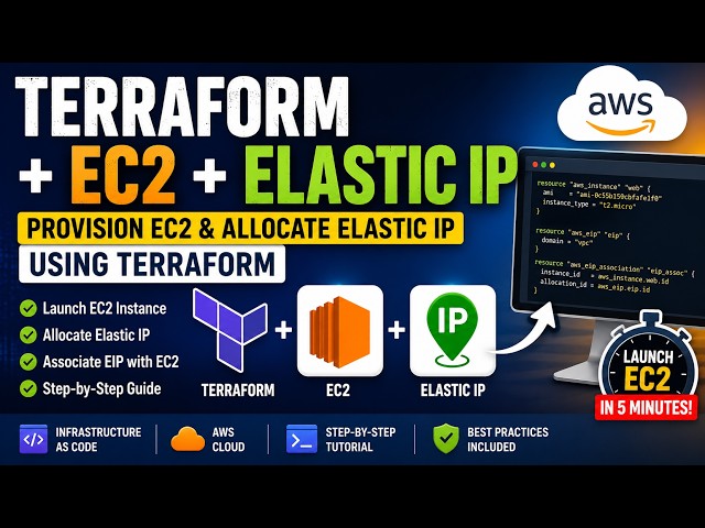 Provision an AWS EC2 Instance with Terraform & Attach an Elastic IP | Step-by-Step DevOps Tutorial