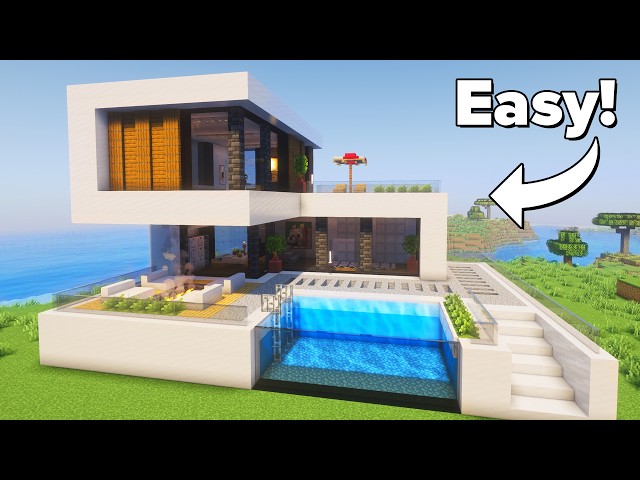 Minecraft: How to Build a Modern House | Tutorial🏠