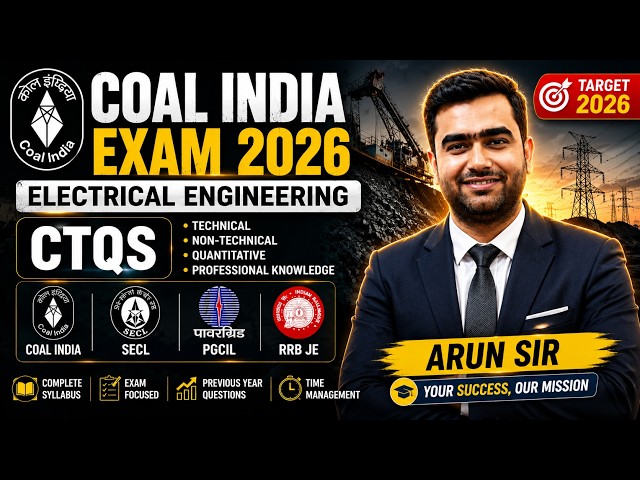 Coal India Exam 2026 | Electrical Engineering | Electrical Machine