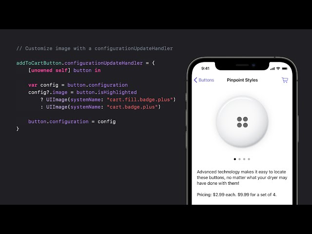 WWDC21: Meet the UIKit button system | Apple