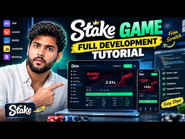 Stake Style UI & Logic Simulation II Full Stack Web Development Tutorial