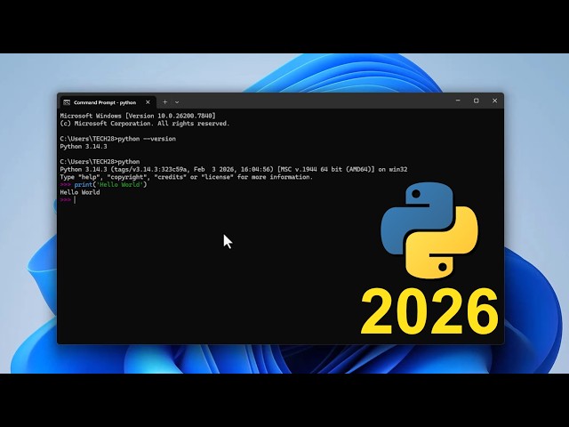Python Installation for Students: Windows 11 2026 Setup Guide | Under 5 Minutes