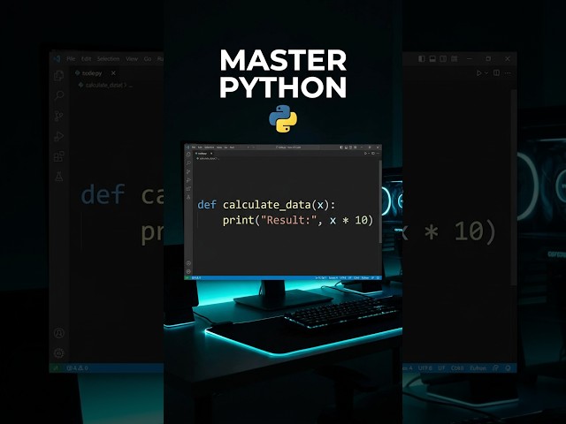 Master Python Functions in Seconds! 🐍💻#python  #shorts #viral #fyp