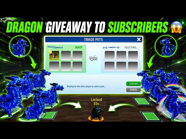 🔥 DRAGON GIVEAWAY TO WINNER 🏆🐉 | STEAL A PET 🎀