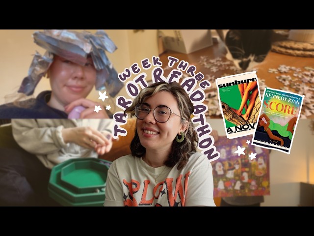 week three tarot readathon vlog  🔮 ✨ a new favorite book?