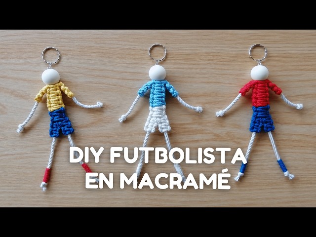 Football Player Keychain in Macramé ⚽ | Easy DIY Tutorial
