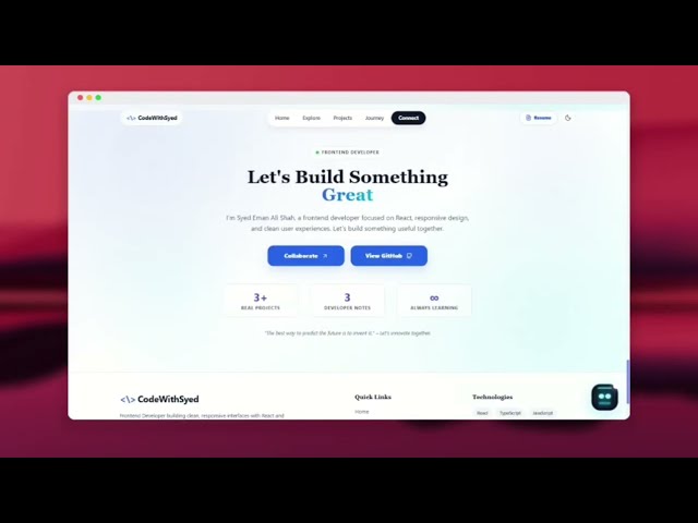 I didn’t just build a portfolio. I built a place to show where I’m going.