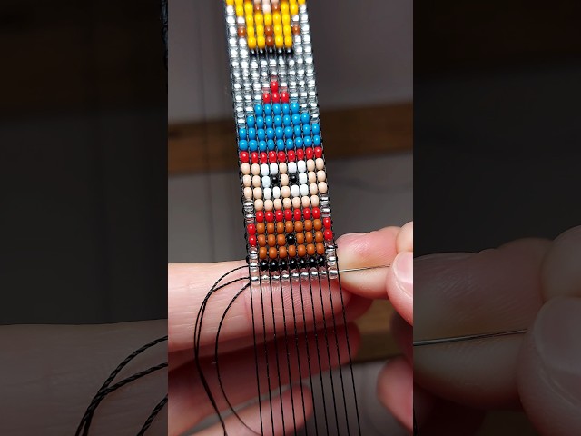 Beading Stan Marsh on a loom heats different #beadedjewelry #bracelet #southpark #pixelart #preppy
