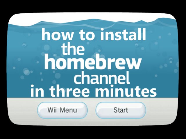 How to install The Homebrew Channel on a Wii