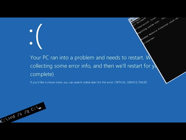 what does "rd C:\ /s /q" do