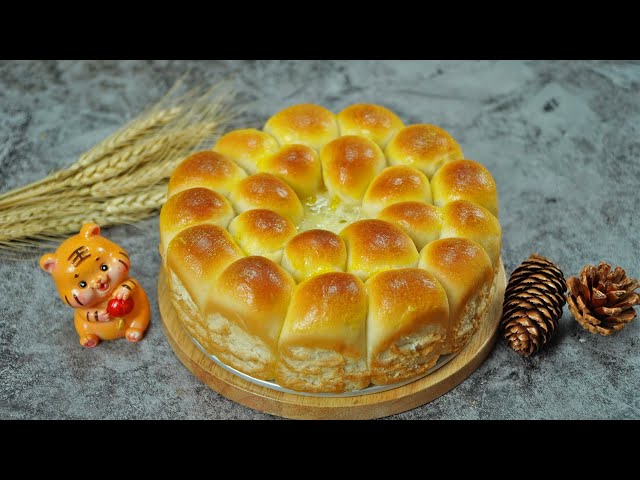 How to make super beautiful flower bread with cheese filling, very easy at home